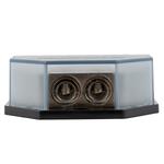 Distribution block 4x50mm² & 2x50mm² (0GA) stainless steel, nickle plated Auto-Connect 720DB24L1 στο X-treme Audio