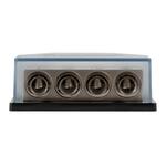 Distribution block 4x50mm² & 2x50mm² (0GA) stainless steel, nickle plated Auto-Connect 720DB24L1 στο X-treme Audio