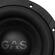 Subwoofer αυτοκινήτου 8" 1100 W Gas Audio Power MAX S1-8D1 στο X-treme Audio