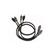 RCA Y Adaptor slim signal cable twisted technology 1F-2M, 2x0.3m Necom SI-E2Y ΖΕΥΓΟΣ στο X-treme Audio